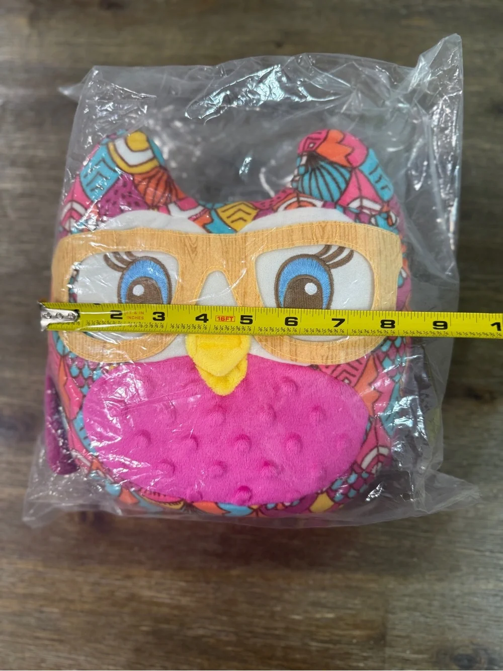 Girl Scout Plush OwlLittle Brownie Bakers 100 Years Cookies Pillow glasses. NWT